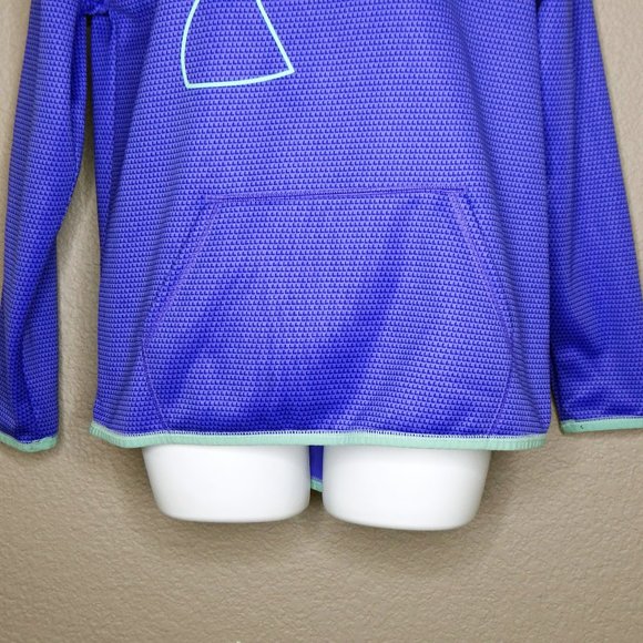 Under Armour Cold Gear Purple & Mint Green Hoodie Sz XL Girls - Picture 4 of 7